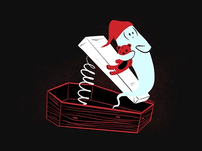 Catapult aughost aughostus gloom character character design design illustration mid century retro vintage