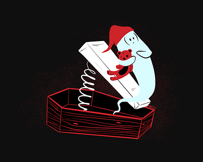 Catapult aughost aughostus gloom character character design design illustration mid century retro vintage