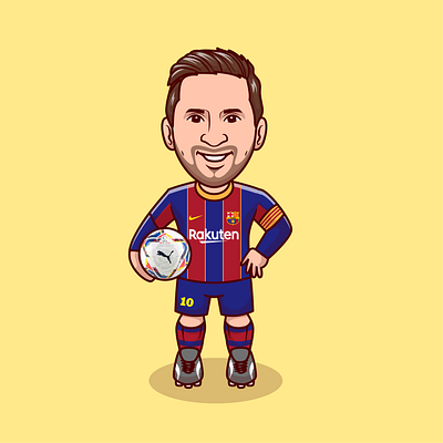 Lionel Messi⚽🏃🏻 ball barcelona boy character cute football football shirt icon illustration lionel messi logo mascot messi sad face smiley face soccer soccer shoes sports world cup