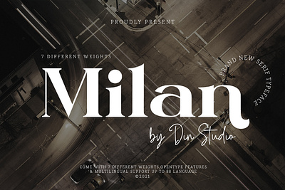 Milan - Serif Font Family branding design display font font font family fonts free font logo logo type modern font new font serif serif font typography