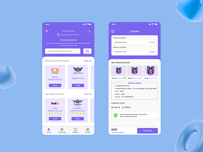 Courier service 3d animation branding daily uiu design thinking graphic design logo motion graphics product design ui ux