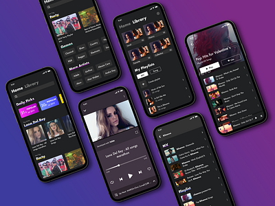 YouTube Music App app design music mv playlist ue ui youtube