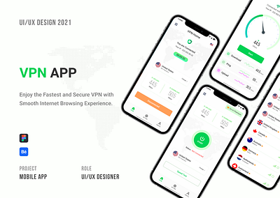 VPN APP UI/UX Design app behance behance case study case study figma design internet internet security ios app mobile app proxy ui design uiux user interface design uxdesign vpn vpn app vpn app ui vpn app ux vpn proxy