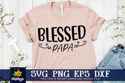 Blessed papa SVG silhouette svg