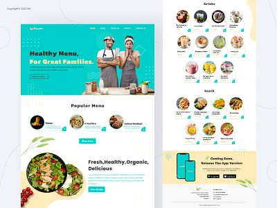Reseppin clean creative design interface landing landing page layout ui uiux web web design web page web site webdesign website website design