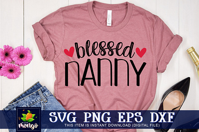 Blessed nanny SVG png