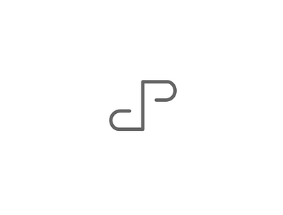 DP initials logo branding clean design initials letter line logo logotype mark monogram simple