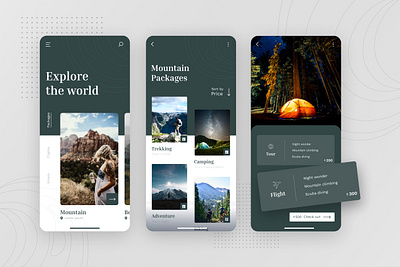 Travel App branding design flat graphic design minimal mobileappui ui uidesign userinterface uxdesign vector webdesign