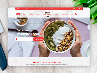 Yalla Natlab WebDesign & Development Project ecommerce website food delivery website ux ui web design