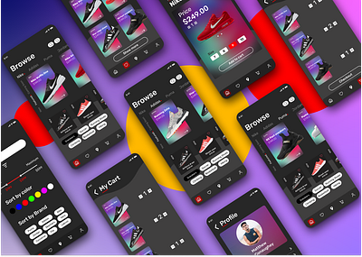 SHOOZERS app app branding design e commerce figma gimp inkscape linux logo mobile project ui uiux ux