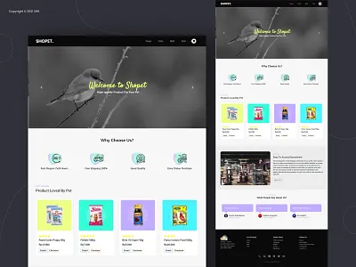 Shopet clean creative css design designweb html landing landing page design landingpage layout petshop ui uiwebsite ux web web design web page web site website website design