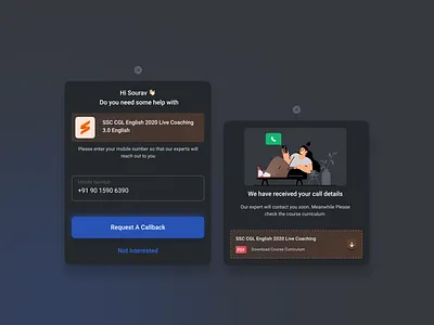 Dark Theme Lead Generation android android drawer app bottomsheet darktheme drawer education app ios iosdrawer lead generation online education popup testbook testbookselect ui ux
