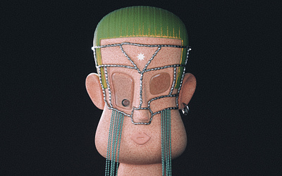 a mask 3d character cinema4d design illustraion illustration octane