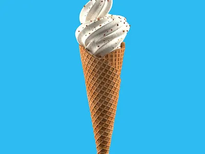 Ice-cream 3d cinema 4d