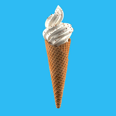 Ice-cream 3d cinema 4d