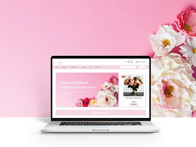 Flower Shop Website Landing Page Design Concept flower shop flower shop website landing page design landingpage ui ui design website concept website design