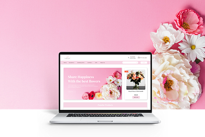 Flower Shop Website Landing Page Design Concept flower shop flower shop website landing page design landingpage ui ui design website concept website design