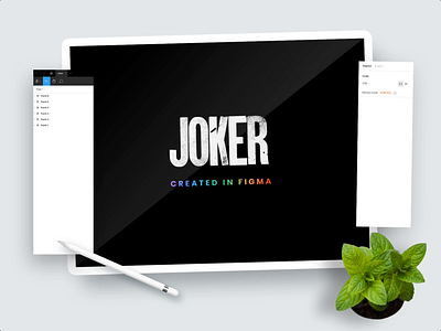 Joker Illustration in Figma art business design figma illustration joker