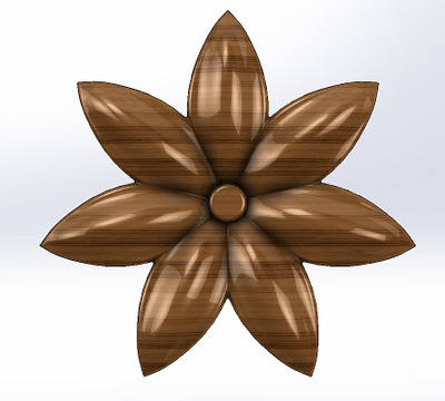 Carved wooden flower 3d 3d model 3d modeling 3d printing 3dmodel carved carving design solidworks wood art wooden