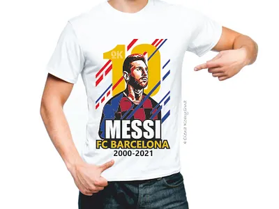 Messi FC Barcelona 2000-2021 art color design design tshirt fc barcelona football design graphic design illustration leo lionel messi messi olenakomyshna print sport illustration vector