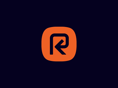 Replay/R/Arrow Logo brand mark branding clean design graphic design icon logo symbol typography vector