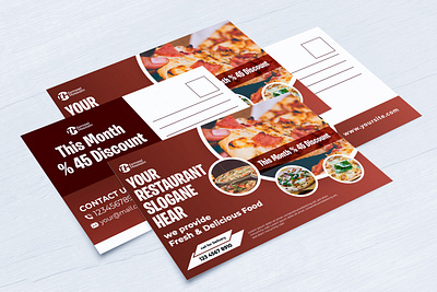 Food Postcard Design cute