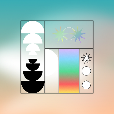 2.1.09 gradient graphic pattern poster
