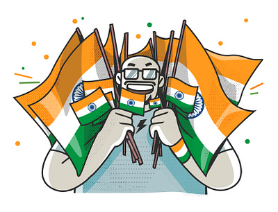 independence day vibes boomblastdesign branding design illustration independence day india indian sa satishgangaiah ui vector vibes