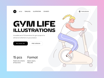 GYM LIFE Illustrations 18design bodybuilding clean clean ui crossfit crossfit illustration gym gym girl gym illustration illustration minimalism sport sport girl sport illustration sports ui uidesign workout workout illustration