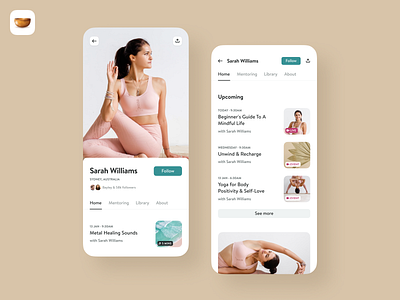 Teacher Profile app insight timer ios meditation mobile profile ui yoga