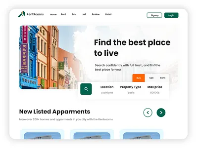 Rentrooms 3d adobe xd animation branding design figma graphic design illustration logo ui