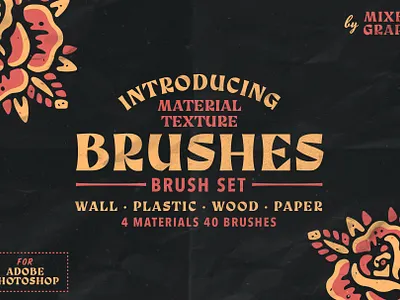 Material Texture Brushes apparel artwork brushes illustration lifestyle music punk