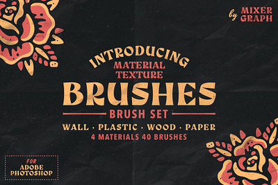 Material Texture Brushes apparel artwork brushes illustration lifestyle music punk