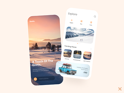 Travel App app design clean colors design dribbble dribbble best shot graphic design minimal mobile mobile app product snow travel app ui ui design uiux ux ux design