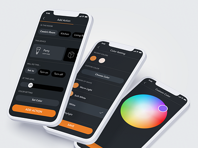 Colors & Scenes IoT brilliant bulb home automation hue ios iot philips hue smart lighting ui ux