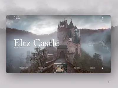 Castles in the world castle design designer history logo ui web webdesign