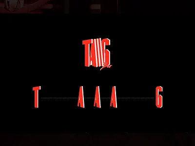 Taaag Bar Branding branding design flat logo typography vector