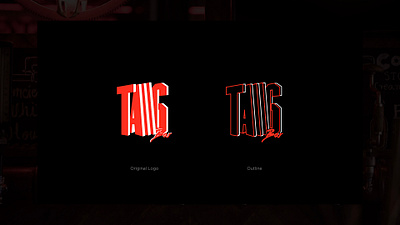 Taaag Bar branding design flat logo typography vector