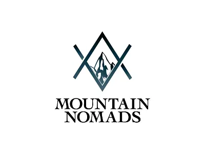 MOUNTAIN NOMADS brand identity branding design graphic design illustration logo logodesign vector