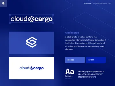 cloudcargo logo brand identity branding cargo logo cc logo clean logo cloud logo dark blue logo dark blue ui logo logo design logo designer logo guideline modern logo monogram