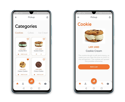 Flutter Cookie Application UI android app attractive beautiful cookie ordering dart design flutter ios material mobile application responsive ui ux