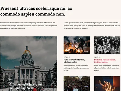 Blog - Newspaper Style - Grid blog blog grid blog posts design graphic design newspaper ui ux web design