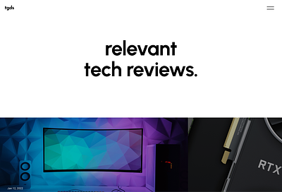 Tech Reviews - Hero blog hero design graphic design hero tech tech blog tech reviews ui ux web design
