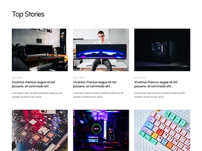 Tech Reviews - Top Stories design graphic design ui ux web design
