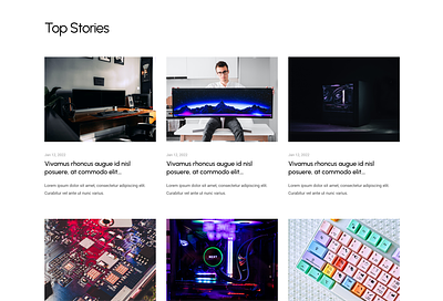 Tech Reviews - Top Stories design graphic design ui ux web design