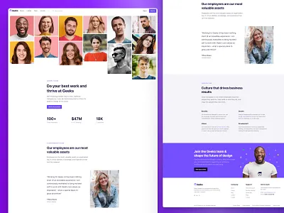 Career page design - Geeks UI bootstrap theme career page design design geeks ui homepage modern ui uidesign uikit ux web webdesign