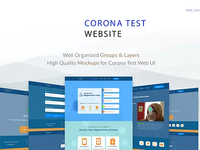 Covid-19 test web UI design design landing page pofessional ui designer product design trending ui design trendy ui design ui uiux user experience user interface ux visual design web ui web ui professional design website design