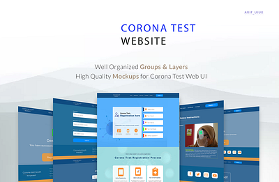 Covid-19 test web UI design design landing page pofessional ui designer product design trending ui design trendy ui design ui uiux user experience user interface ux visual design web ui web ui professional design website design