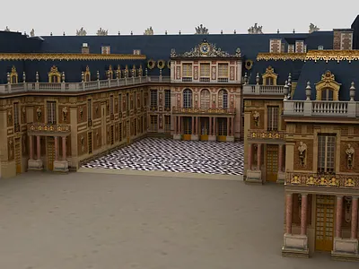 Versailles Palace France 3D Model arc de architecture brooklyn nyc building city cityscape eiffel tower europe european france french landmark louvre medieval museum new york palace paris versailles versailles palace