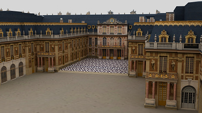 Versailles Palace France 3D Model arc de architecture brooklyn nyc building city cityscape eiffel tower europe european france french landmark louvre medieval museum new york palace paris versailles versailles palace